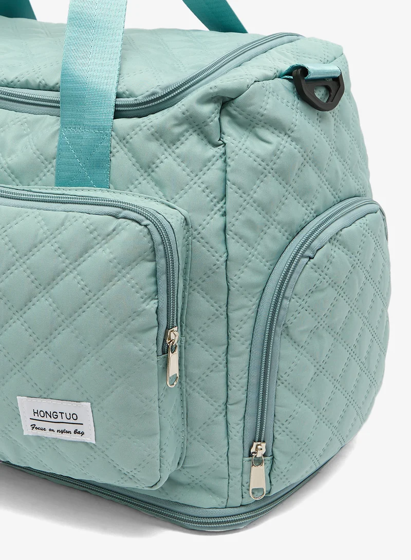Ginger Blue Multi-use Quilted Travel Duffel Bag for Women | Best Price UAE
